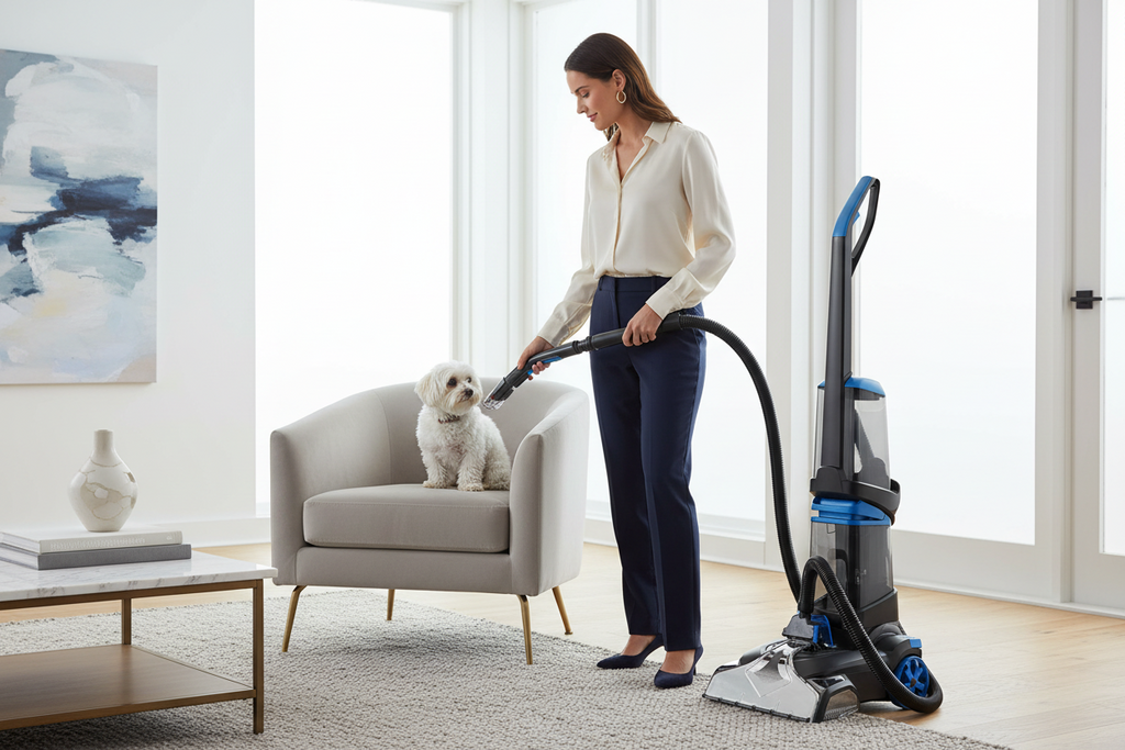 Air-Way Carpet Extractor / Scrubber with Upholstery Tool & Hose