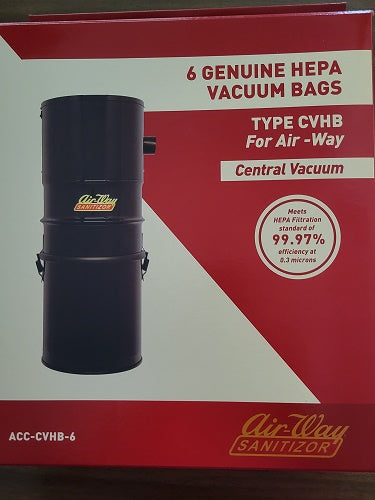 Air-Way Central Vacuum Bags For Models 480, 550, 670, 880