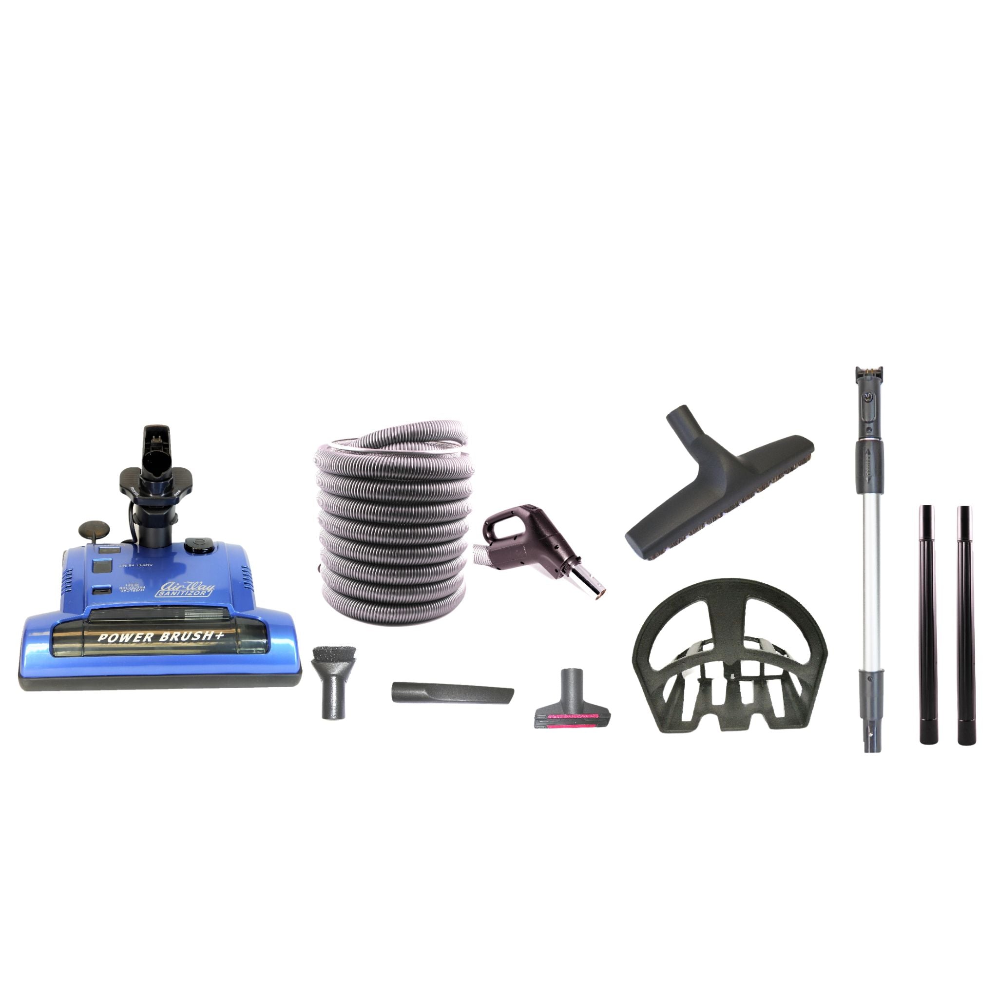 Universal Central Vacuum Electric Power Nozzle & Hose & Attachment Kit