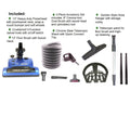 Universal Central Vacuum Electric Power Nozzle & Hose & Attachment Kit
